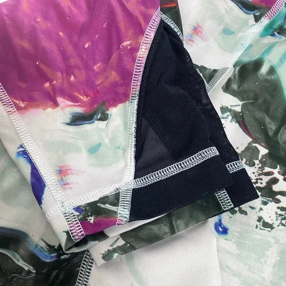 Lululemon Run: Inspire Crop II *All Full-On LuxtremePigment Wave Multi /Black 6 - Picture 9 of 11